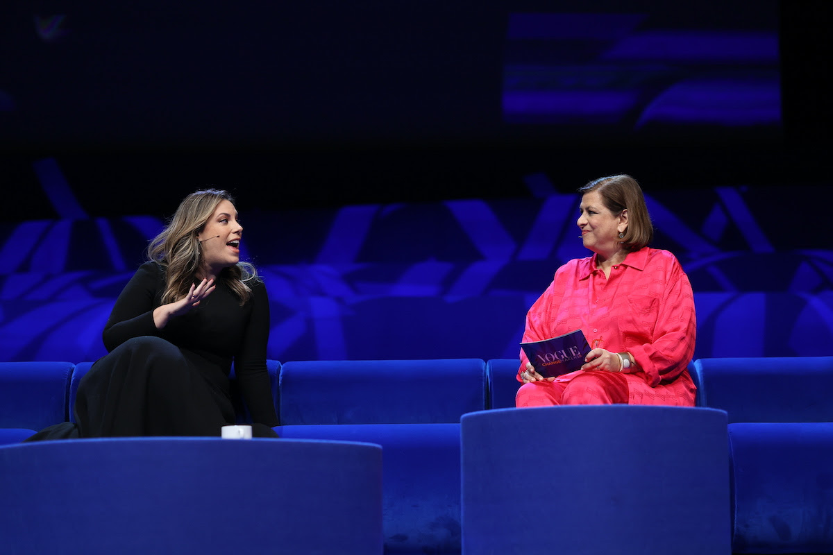 Mary Katrantzou in conversation with Elis Kiss © NIKOS KOKKALIAS