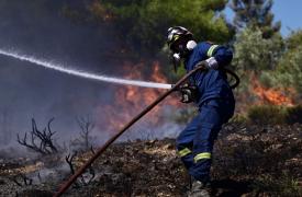 Πολύ υψηλός κίνδυνος πυρκαγιάς και για αύριο Τρίτη σε Αττική και Στερεά Ελλάδα