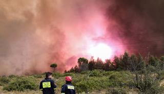 Μήνυμα εκκένωσης των περιοχών Αγιά Παρασκευή, Αγία Σκέπη, Καπιτένια, Βρυσάκι, Λόφος Κουρεμένου