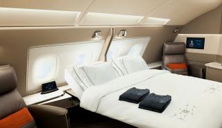Σουίτες με διπλά κρεβάτια λανσάρει η Singapore στο μεγαλύτερο αεροπλάνο του κόσμου