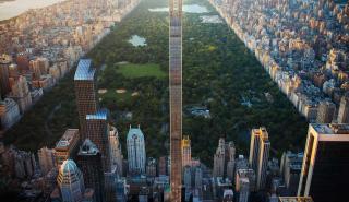 Ο πιο λεπτός ουρανοξύστης του κόσμου υψώνεται πλέον πάνω από το Central Park