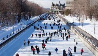 Καναδάς: Κλειστό το μεγαλύτερο φυσικό παγοδρόμιο στον κόσμο, λόγω του ήπιου χειμώνα