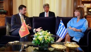Συνάντηση της ΠτΔ με τον Πρόεδρο του Μαυροβουνίου