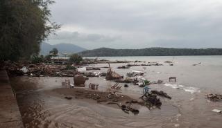 Κακοκαιρία: Μερική υδροδότηση στον Βόλο - Μη πόσιμο το νερό - Κατεστραμμένο το οδικό δίκτυο στο Πήλιο