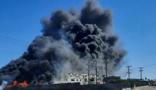 Ριτσώνα: Φωτιά σε εργοστάσιο ανακύκλωσης
