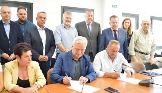 Υπεγράφει η σύμβαση για την κατασκευή του φράγματος Αγιόκαμπου του Νομού Λάρισας