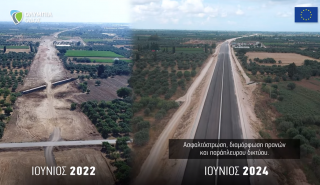 Η πρόοδος της κατασκευής του νέου αυτοκινητόδρομου Πατρών - Πύργου: Βίντεο