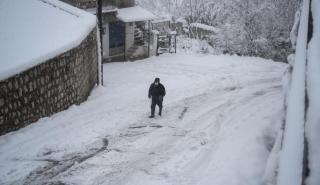 Νέα χιόνια σε Φθιώτιδα, Φωκίδα, Ευρυτανία- Ολονύχτια μάχη να μείνουν ανοιχτοί οι δρόμοι