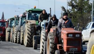 Συμβολικός αποκλεισμός από αγρότες της παλιάς εθνικής Θεσσαλονίκης - Έδεσσας