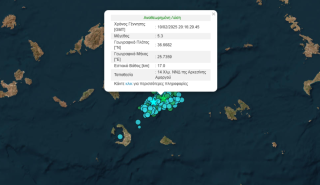Ισχυρός σεισμός 5,3 Ρίχτερ στην Αμοργό: «Ταρακουνήθηκε» και η Αθήνα