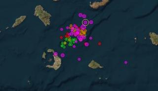 EKΠΑ: Περίπου 20.000 σεισμοί από τις 26/1 μεταξύ Σαντορίνης και Αμοργού