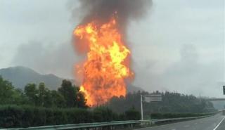 Πυρκαγιά σε αγωγό αερίου στην Κριμαία