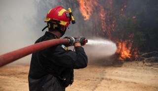 Κόρινθος: Σε εξέλιξη η φωτιά στην περιοχή Καλέντζι