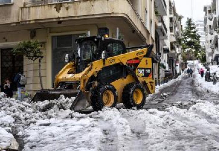 Ολοκληρώθηκε ο εκχιονισμός των δρόμων του Δήμου Αθηναίων