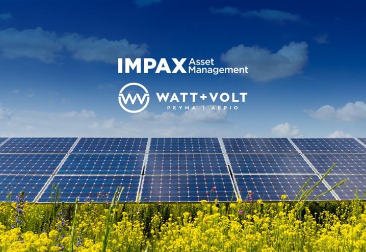 Watt+Volt και Impax Asset Management αναπτύσσουν χαρτοφυλάκιο Φωτοβολταϊκών Πάρκων στην Ελλάδα