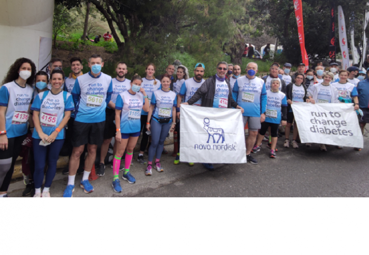 Η ομάδα «Τρέχουμε για να αλλάξουμε το Διαβήτη» της Novo Nordisk Hellas στο Lycabettus Run 2022