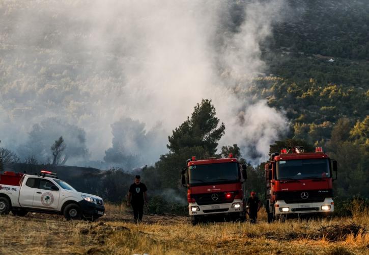 Πυρκαγιές: Αποκαταστάθηκε η κυκλοφορία των οχημάτων στην παλαιά εθνική οδό Ελευσίνας-Θηβών