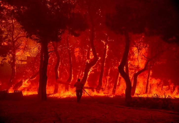 Πυρκαγιές: Μάχη με τις φλόγες σε Λέσβο και Έβρο - Η εικόνα των πύρινων μετώπων