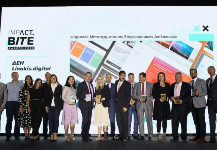 ΔΕΗ: 8 βραβεία στα MPACT BITE Awards 2022, για τις δράσεις της στον ψηφιακό μετασχηματισμό
