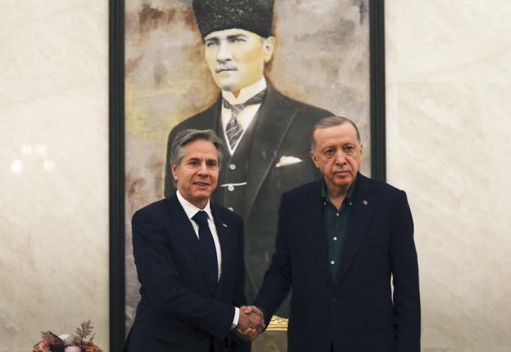 Συνάντηση Ερντογάν - Μπλίνκεν στην Άγκυρα