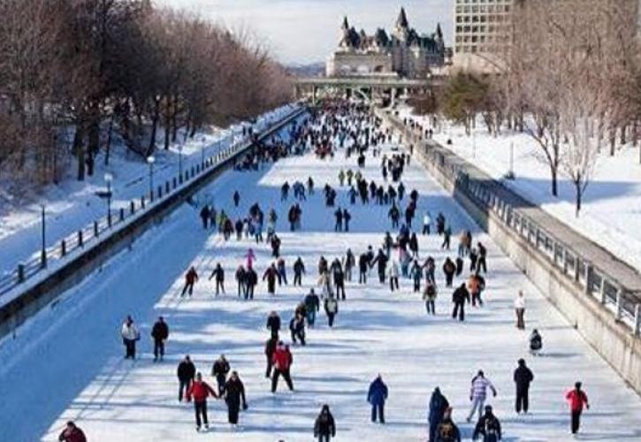 Καναδάς: Κλειστό το μεγαλύτερο φυσικό παγοδρόμιο στον κόσμο, λόγω του ήπιου χειμώνα