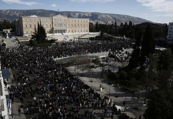 Συλλαλητήριο για Τέμπη: Eπτά συλλήψεις στην Αθήνα