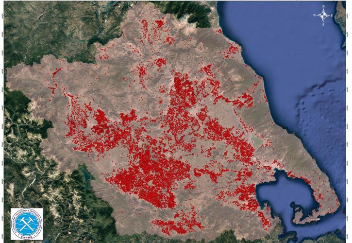Στο «κόκκινο» ο χάρτης των γεωτρήσεων της Θεσσαλίας