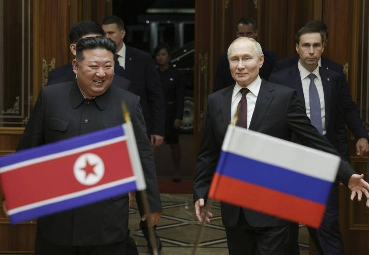 Πούτιν και Κιμ υπέγραψαν συμφωνία στρατηγικής σύμπραξης