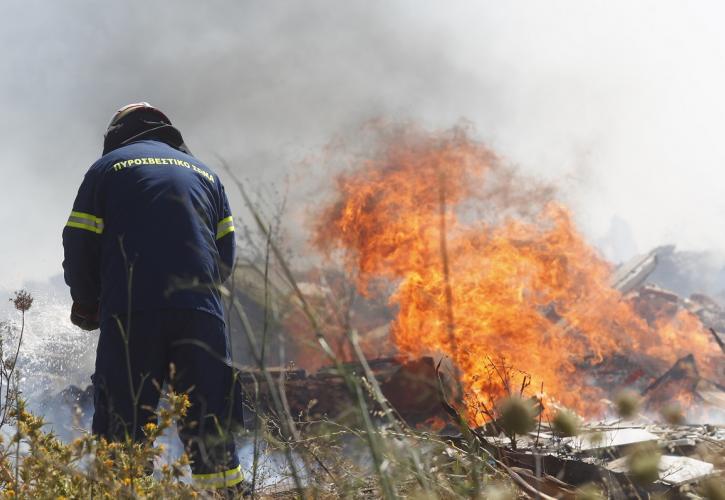 Πυρκαγιά σε χαμηλή βλάστηση στο Αριοχώρι Μεσσηνίας