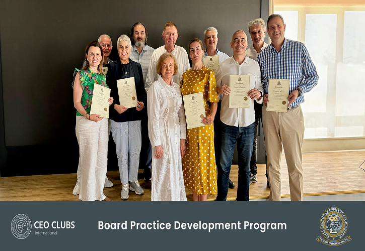 CEO Clubs Greece: Δεύτερη σειρά αποφοίτων από το Board Practice Development Program
