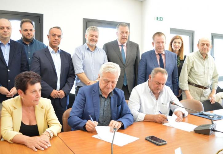 Υπεγράφει η σύμβαση για την κατασκευή του φράγματος Αγιόκαμπου του Νομού Λάρισας