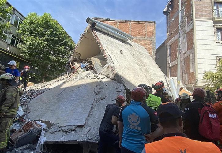 Τουρκία: Κατέρρευσε τριώροφο κτήριο στην Κωνσταντινούπολη - Ένας νεκρός