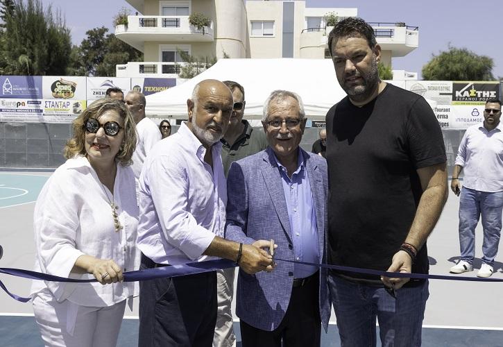 Ίδρυμα «Παύλος Γιαννακόπουλος»:Εγκαίνια στο πλήρως ανακαινισμένο Γήπεδο Καλαθοσφαίρισης του Δήμου Ρόδου