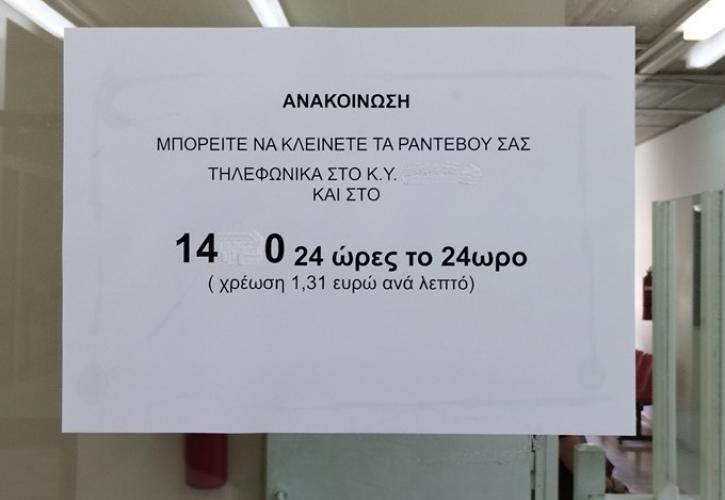 Τηλέφωνο για ραντεβού με χρέωση 1,31 ευρώ/λεπτό σε Κέντρο Υγείας της 6ης Υ.Πε.