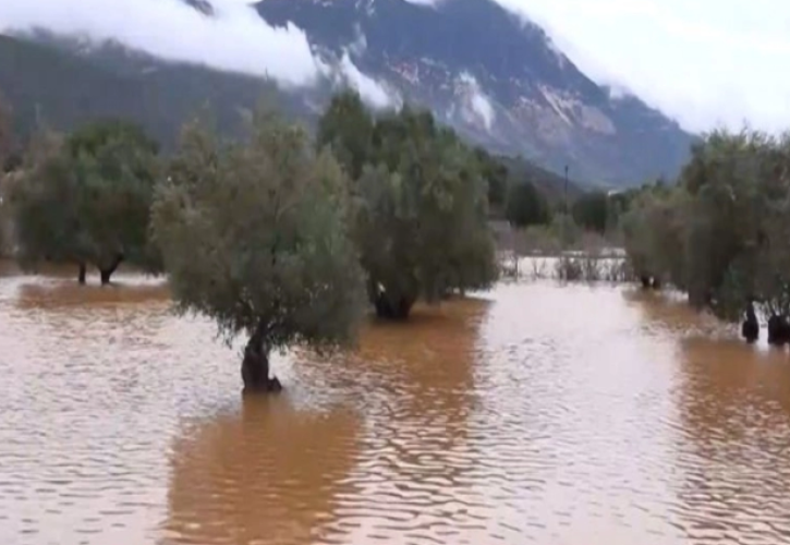 Βροχή - ρεκόρ στην Κεφαλονιά: Πλημμύρες και ζημιές από 14 εκατ. τόνους νερού σε 48 ώρες