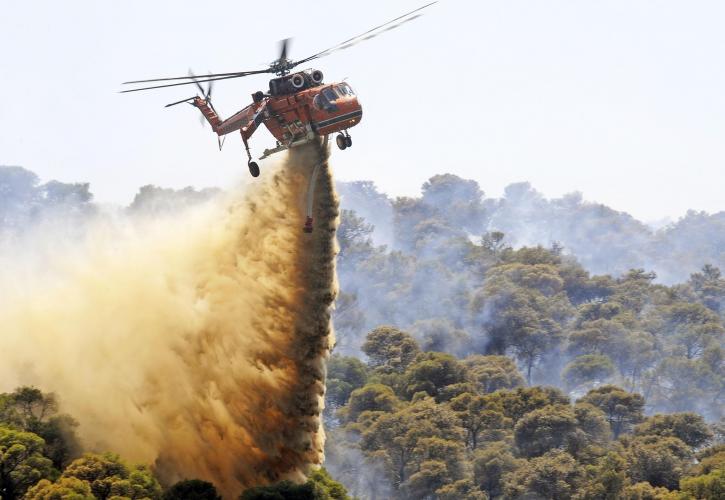 Ρέθυμνο: Αναζωπυρώθηκε η πυρκαγιά στην περιοχή Αγ. Ιωάννη Αμαρίου - Μήνυμα από το112