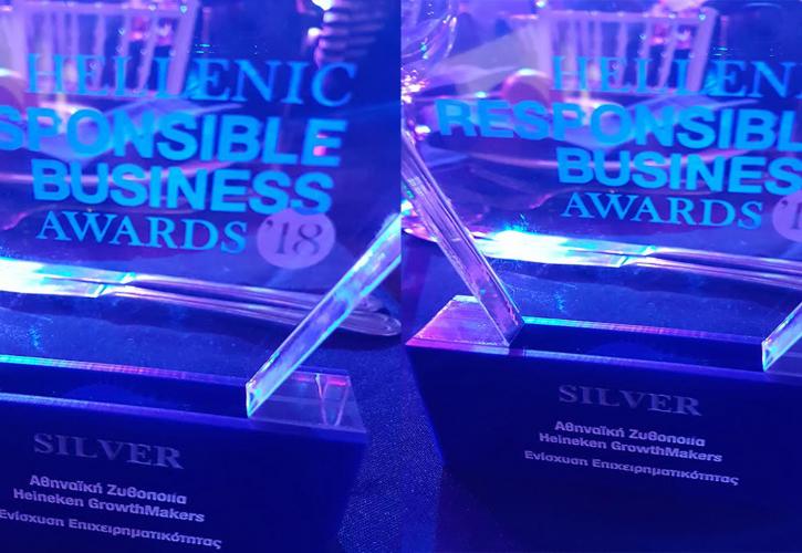 Βράβευση της Αθηναϊκής Ζυθοποιίας στα Hellenic Responsible Business Awards 2018