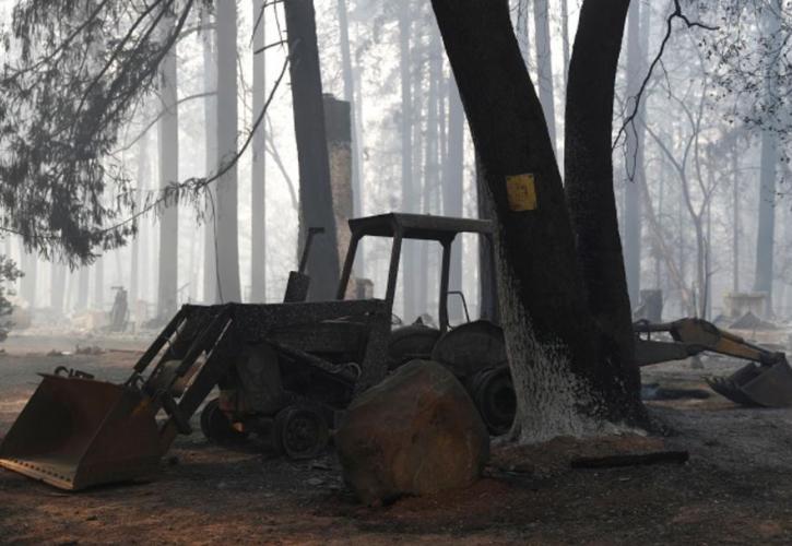 Φωτιά στην Καλιφόρνια: 76 νεκροί και 1.276 αγνοούμενοι