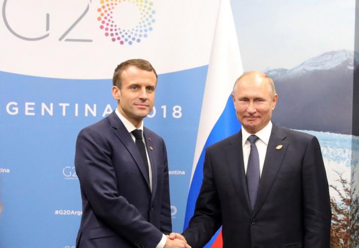 Για το συμβάν στο Κερτς και τη Συρία μίλησαν Μακρόν – Πούτιν στη G20