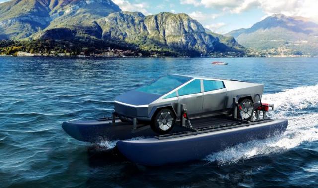 Με το Cybercat Concept θα μετατρέψετε το Cybertruck της Tesla σε yacht