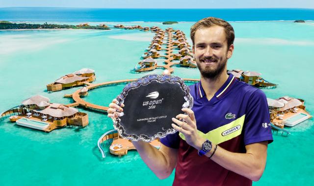 Μαθήματα τένις με τον Ντανιίλ Μεντβέντεφ προσφέρει ξενοδοχείο στις Μαλδίβες